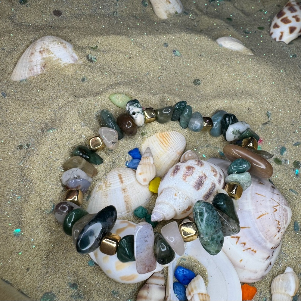 Natural Stone Beaded Bracelet